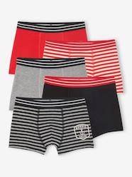 Boys-Pack of 5 Sailor Boxer Shorts