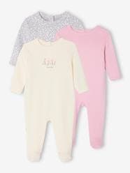 Baby-Pack of 3 Basics sleepsuits