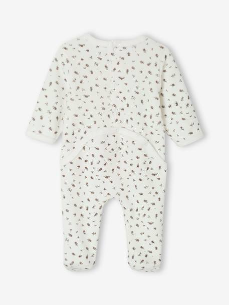 Pack of 2 velvet sleepsuits peach 