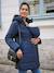 Adaptive Padded Coat, for Maternity & Babywearing by ENVIE DE FRAISE navy blue 