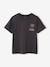 T-shirt with motif on front and back for boys anthracite 