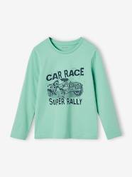 Boys-Tops-Basics Long Sleeve Top with Fun or Graphic Motif for Boys