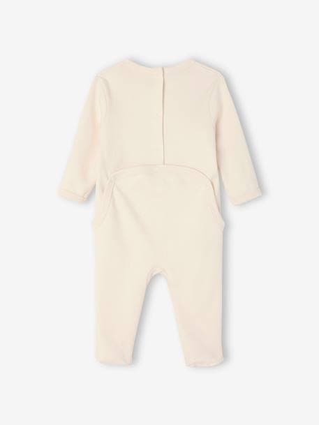 Pack of 3 Basics sleepsuits green+grey green+striped violet 