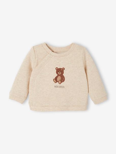 Bear sleepsuit set marl beige 