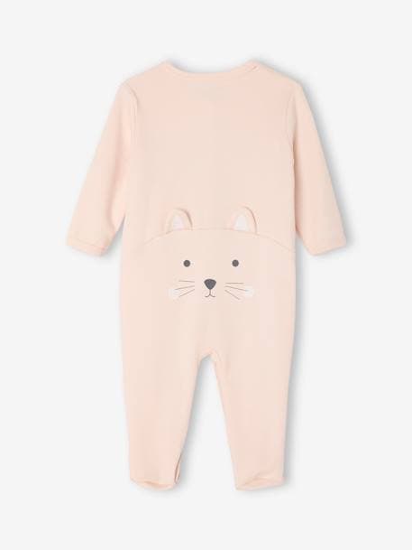 Newborn cat pyjamas pale pink 