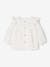 Blouse in Cotton Gauze with Ruffles, for Babies ecru+old rose 