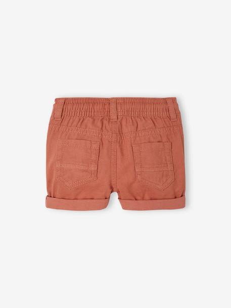 Twill Shorts with Elasticated Waistband, for Baby Boys beige+Brown+Grey Anthracite+terracotta 