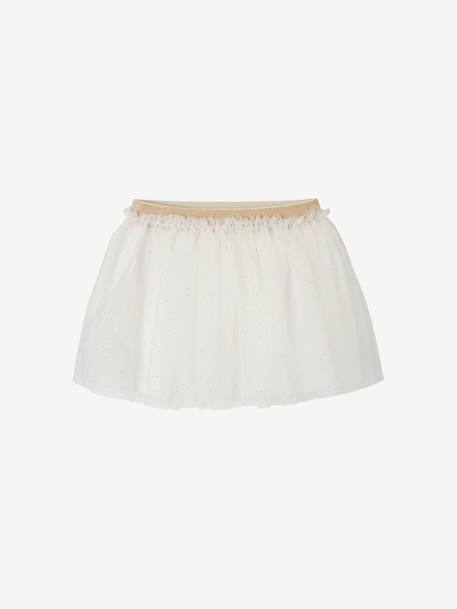 Occasion Wear Tulle Skirt for Babies white 