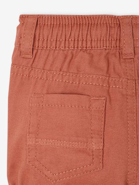 Twill Shorts with Elasticated Waistband, for Baby Boys beige+Brown+Grey Anthracite+terracotta 