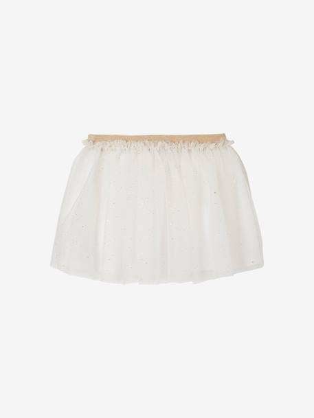 Occasion Wear Tulle Skirt for Babies white 