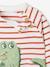 Striped Fleece Sweatshirt for Babies slate blue+striped blue+striped green+tomato red 