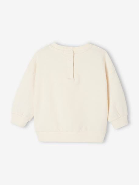 Baby round-neck sweatshirt - BASICS blue+ecru 