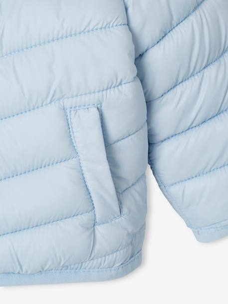 Lightweight Padded Jacket with Hood for Babies BLUE DARK SOLID+sage green+sky blue 