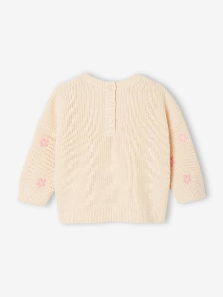 Embroidered baby top vanilla 