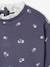 Sweatshirt with Broderie Anglaise Collar for Babies navy blue+rosy 