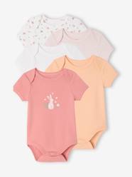 5 pack of short-sleeved baby bodysuits