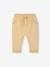 Pack of 2 Fleece Trousers for Babies, Basics cappuccino+fir green 