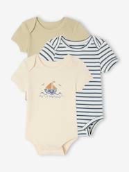 Baby-Bodysuits & Sleepsuits-Pack of 3 bodysuits