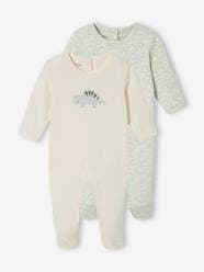 Baby-Pack of 2 baby sleepsuits Dinosaurs