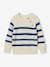 Striped Top for Boys ecru+electric blue+ink blue+navy blue 