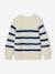 Striped Top for Boys ecru+electric blue+ink blue+navy blue 