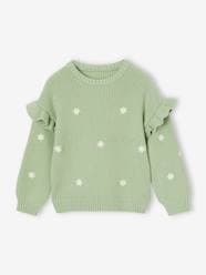 Girls-Jumper with Ruffled Sleeves for Girls