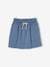 Fleece Skirt for Girls chambray blue+red+striped green 