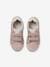 Leather Trainers with Hook-&-Loop Straps for Children, Designed for Autonomy pale pink 