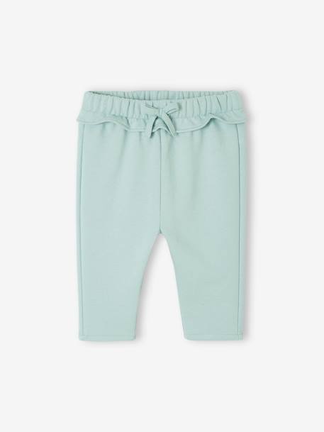 Basics Fleece Trousers for Baby Girls grey blue+rose 