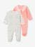 Pack of 2 velvet sleepsuits peach 