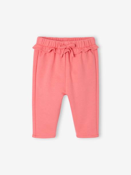 Basics Fleece Trousers for Baby Girls grey blue+rose 