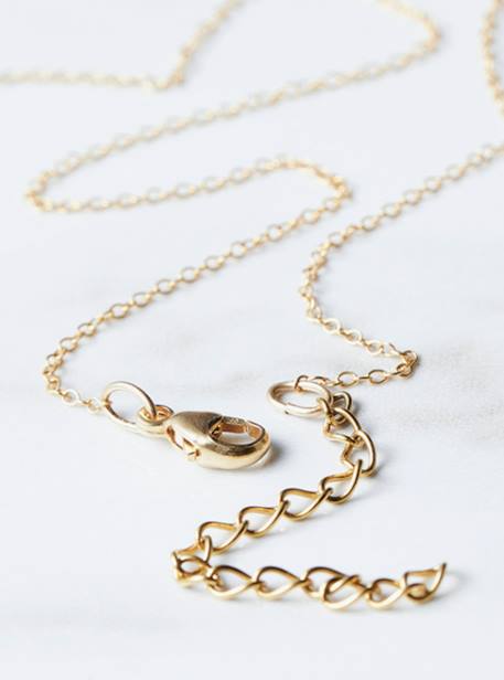 Simple fine gold chain, one of these four for ENVIE DE FRAISE gold 