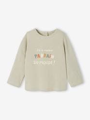 -Message for Godparents T-Shirt with Press Studs on the Back, for Babies