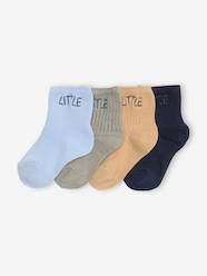 Baby-Pack of 4 Pairs of "Little" Socks for Babies