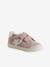 Leather Trainers with Hook-&-Loop Straps for Children, Designed for Autonomy pale pink 