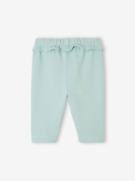 Basics Fleece Trousers for Baby Girls grey blue+rose 