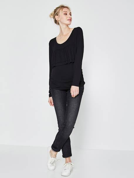 Maternity Slim Strech Jeans - Inside Leg 33' Black 