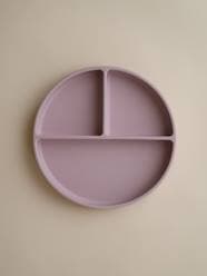 Nursery-Mealtime-Bowls & Plates-Divided Silicone Plate by MUSHIE