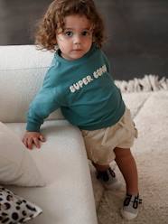 -Sweatshirt with Press Studs on the Back, for Babies