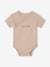 Pack of 3 short-sleeved baby bodysuits 'my little heart' sky blue 