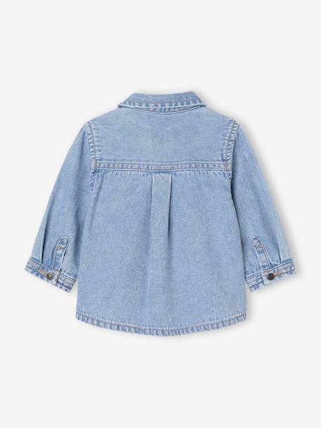 Denim Shirt with Press Studs for Babies double stone+stone 