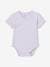 Pack of 5 baby bodysuits with popper opening lilac 