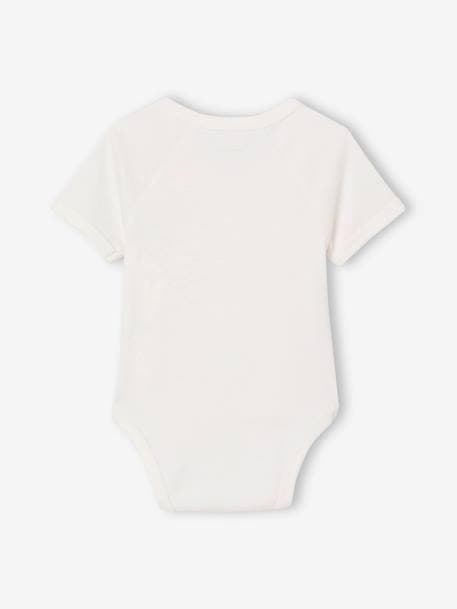 Pack of 5 baby bodysuits with popper opening lilac 