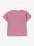 Organic cotton 'Happy Youpi' baby short-sleeved T-shirt violet 