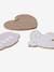 Set of 3 wall decorations beige 