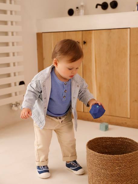 Trousers with Elasticated Waistband for Babies vanilla 