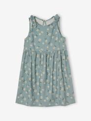 Girls-Printed sleeveless tie-dye dress for girls