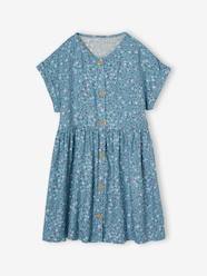 Girls-Button-up floral dress for girls