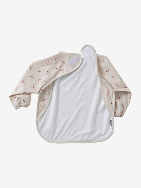 Long Sleeve Bib, by Vertbaudet BROWN LIGHT ALL OVER PRINTED+printed white+White/Print 