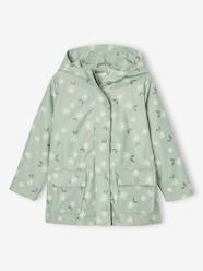 Girls-Printed hooded raincoat for girls